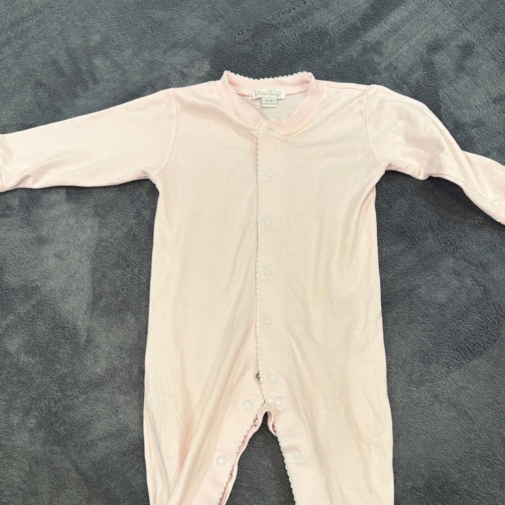 Kissy Kissy Light Pink Baby Footie 6-9
